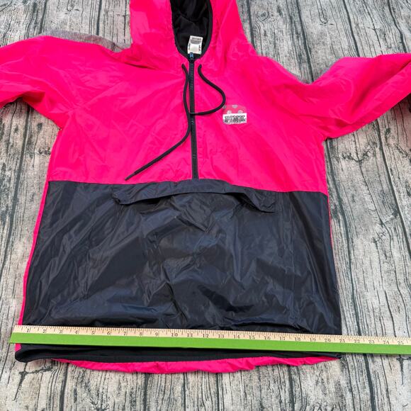 Victoria's Secret PINK Anorak Jacket M Hooded Windbreaker Coat 1/2 Zip - Picture 10 of 11